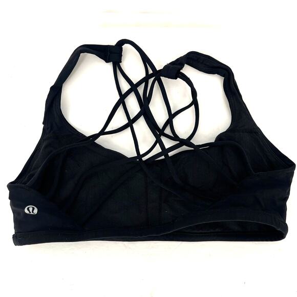 Lululemon Free To Be Bra (Wild) Black Size 8 - Picture 4 of 10